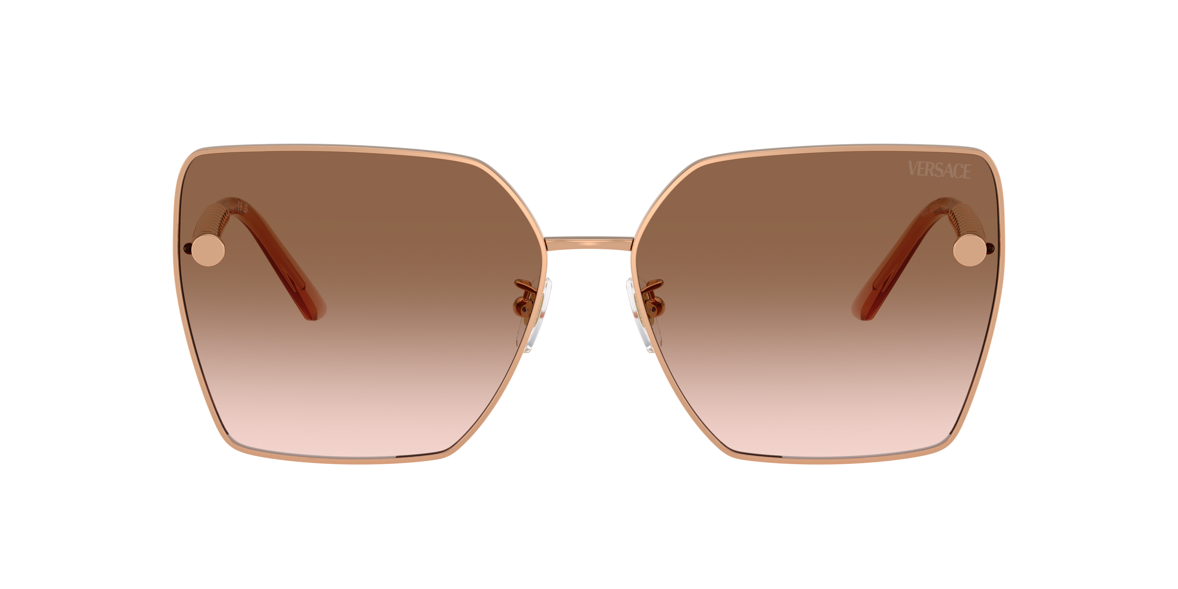 Versace Woman Sunglass Ve2270d In Brown