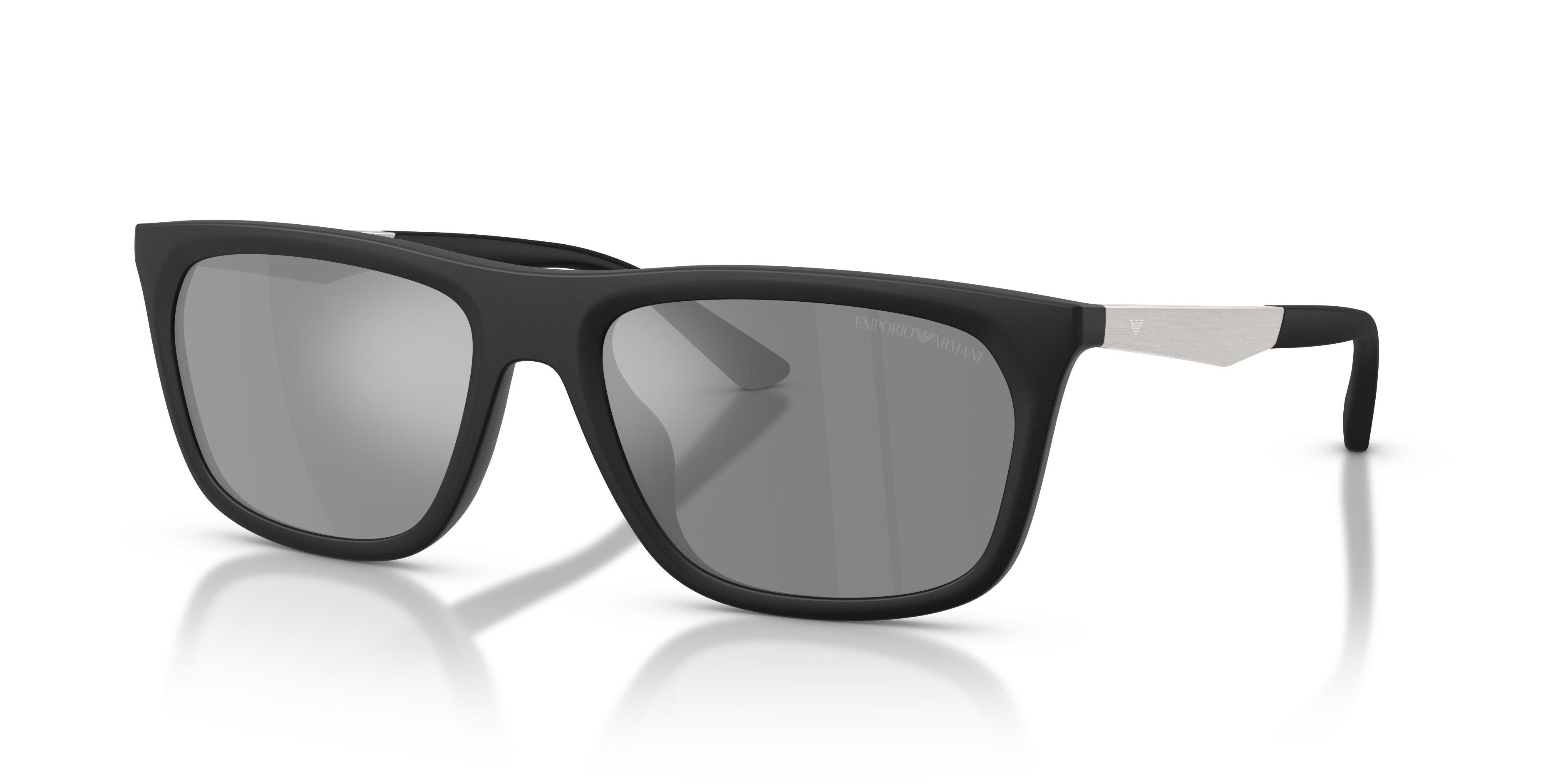 Emporio Armani EA4272U XXL (57 - 18) with Silver lenses and Black