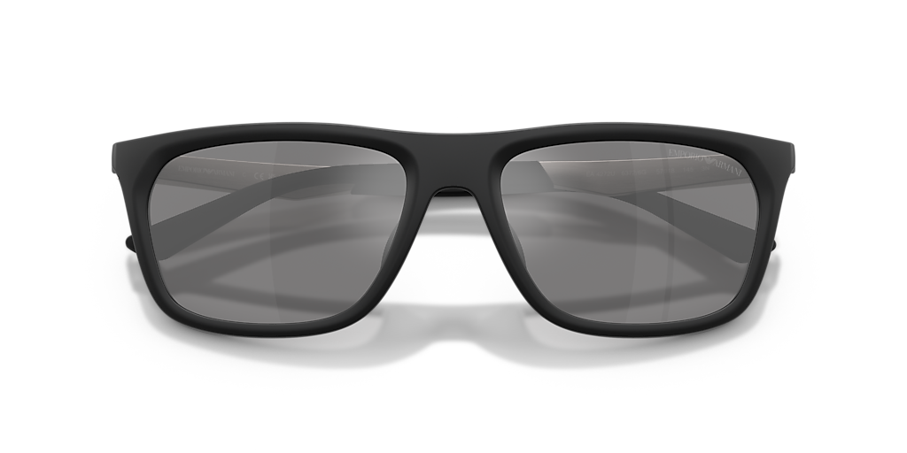Emporio Armani EA4272U XXL (57 - 18) with Silver lenses and Black