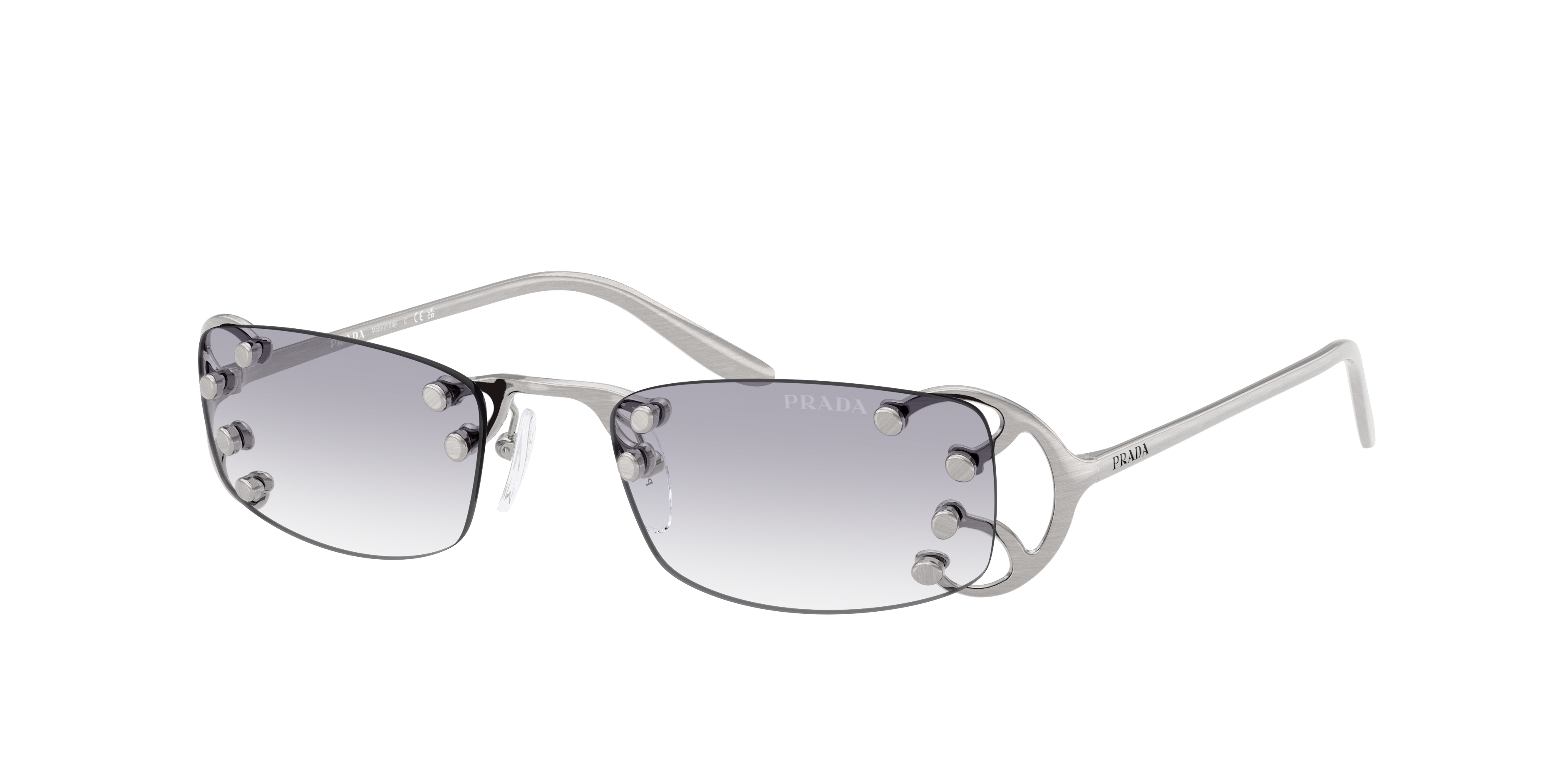 Prada PR C57S L (52 - 20) with Grey lenses and Silver frame