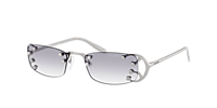 Prada PR C57S L (52 - 20) with Grey lenses and Silver frame  display picture 1