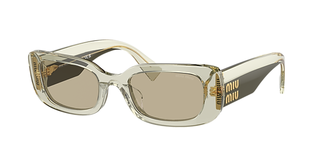 Miu Miu MU 08YS 51 Dark Grey & Black Sunglasses | Sunglass Hut 