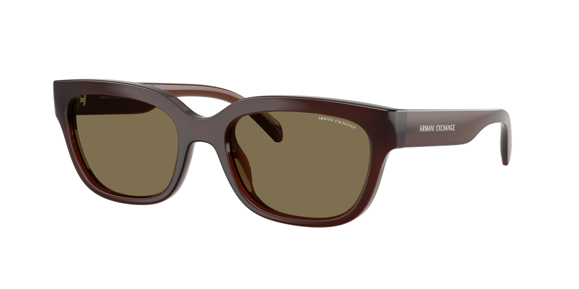 Armani Exchange Woman Sunglass AX4155SU -  Frame color: Shiny Opal Brown, Lens color: Light Brown