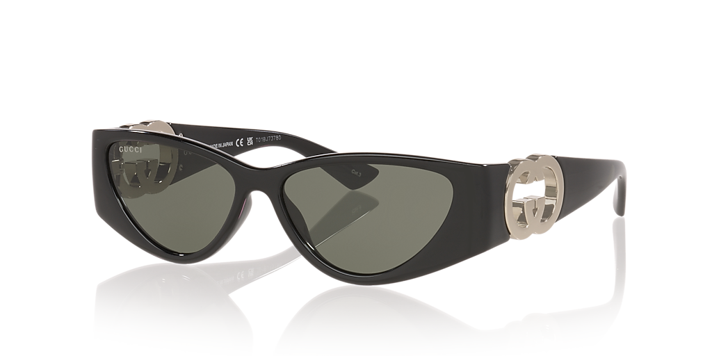 Gucci GG1824S M (55 - 14) with Grey lenses and Black frame