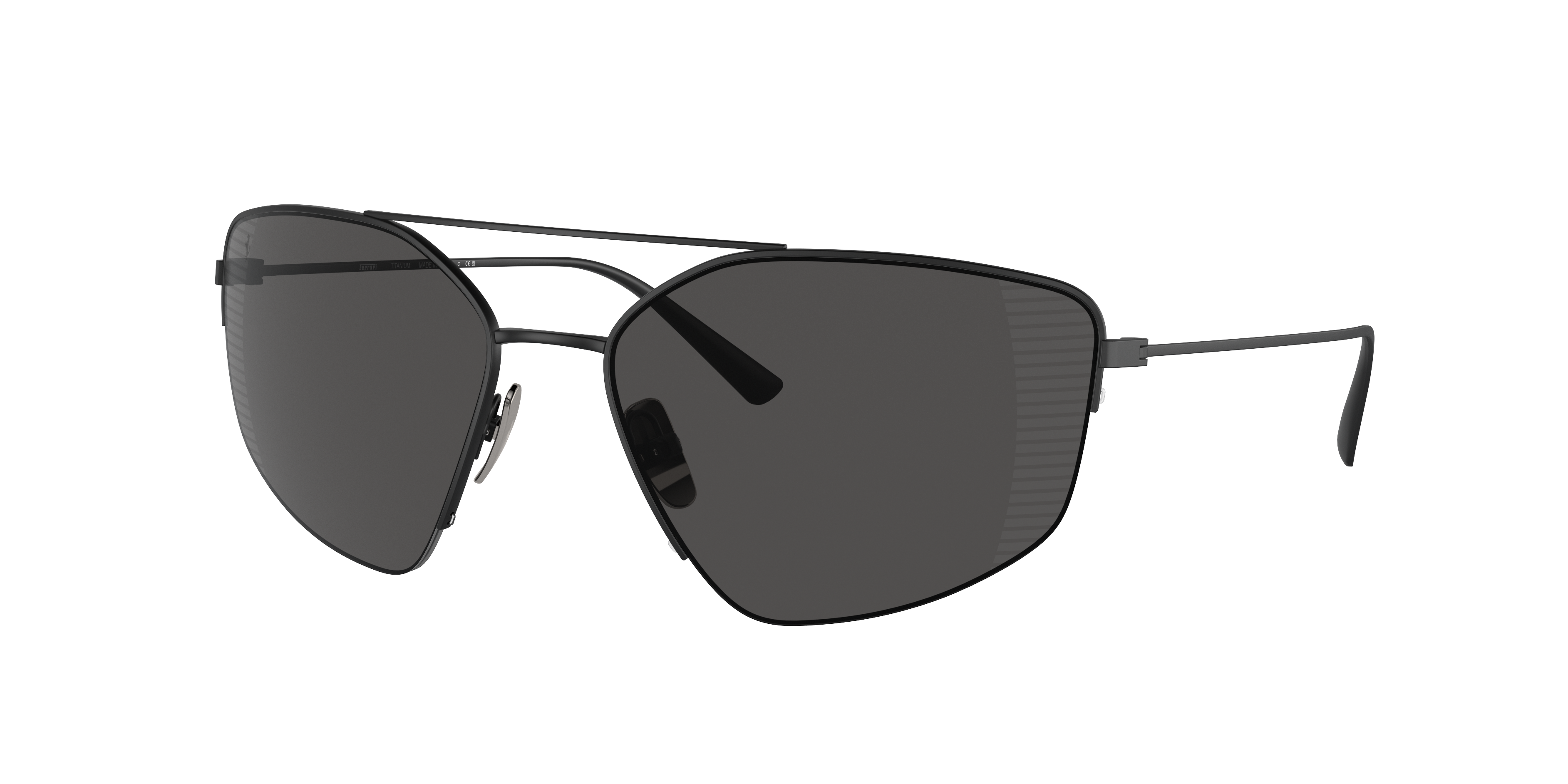Ferrari Man Sunglass FH1009T -  Frame color: Matte Black, Lens color: Polarized Grey