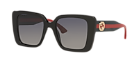 GUCCI GG1861S Black - Women Luxury Sunglasses, Grey Grad Pol Lens