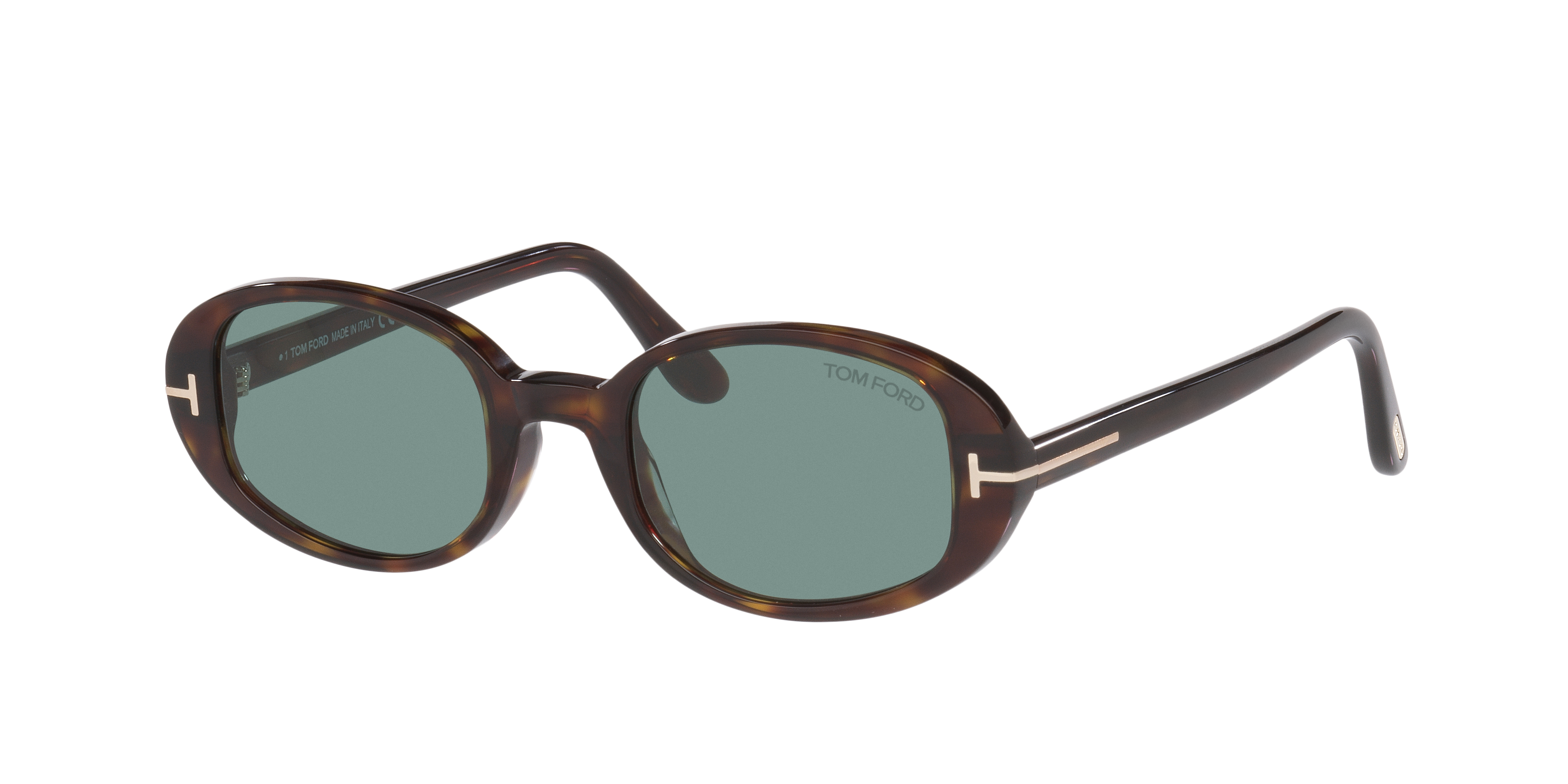 Tom Ford Iggy L (49 - 21) with Green lenses and Tortoise frame