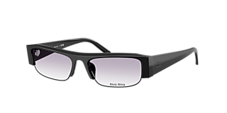 Miu Miu MU A02S M (70 - 14) with Grey lenses and Black frame