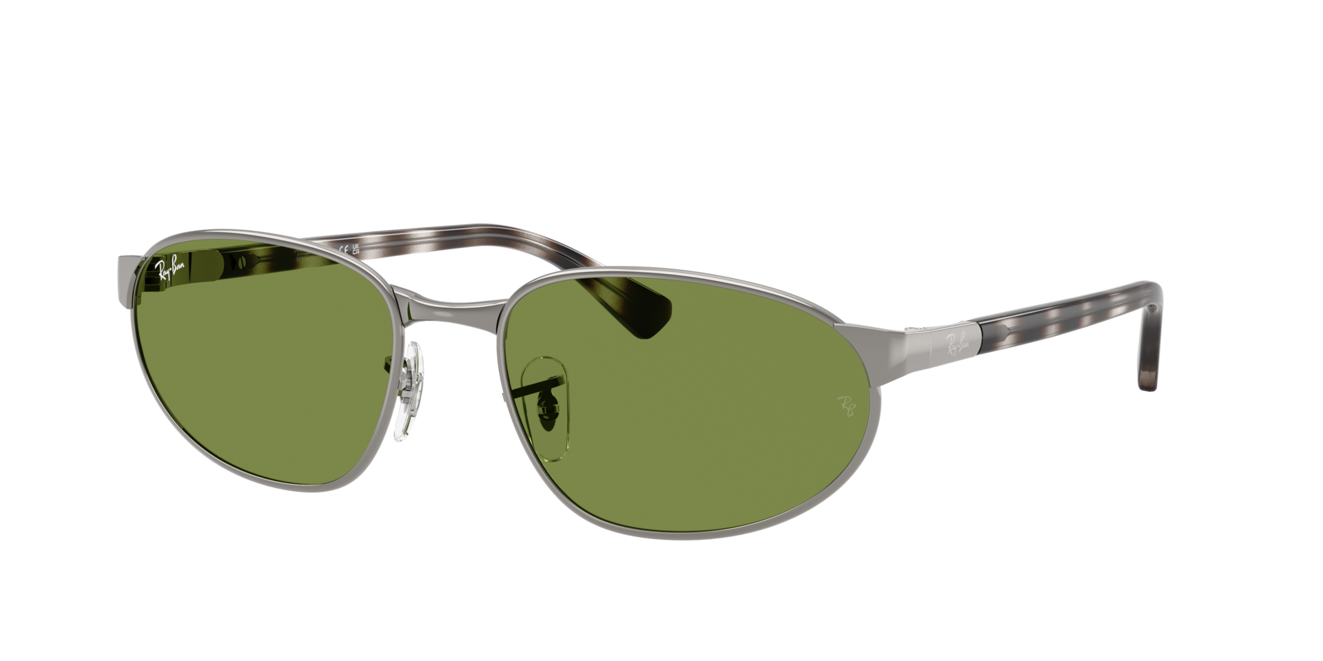 Ray-Ban Unisex Sunglass RB3777 -  Frame color: Gunmetal, Lens color: Green