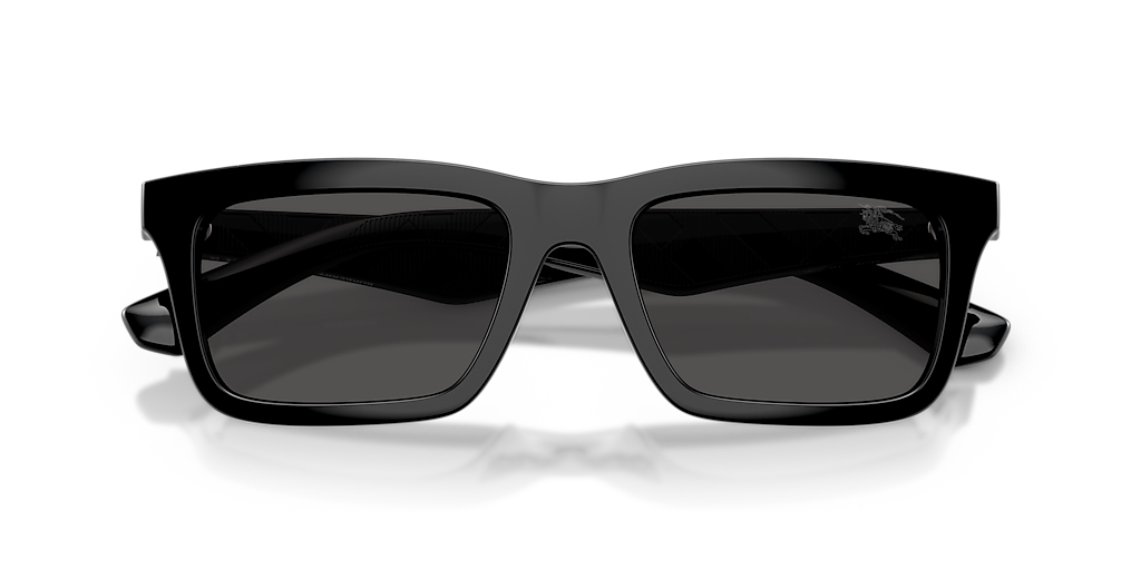 BURBERRY BE4475U Black - Men Luxury Sunglasses, Dark Grey Lens