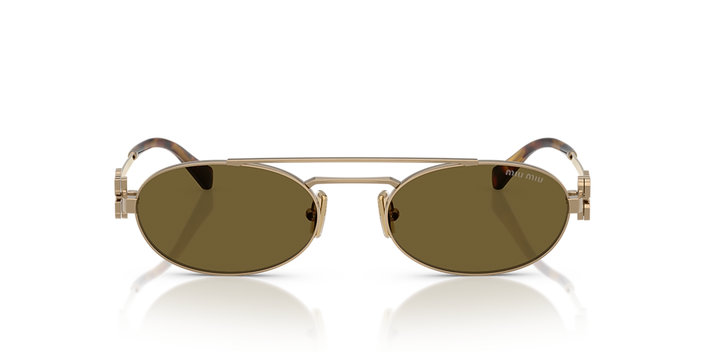 Miu Miu MU 54ZS M (53 - 19) with Brown lenses and Gold frame