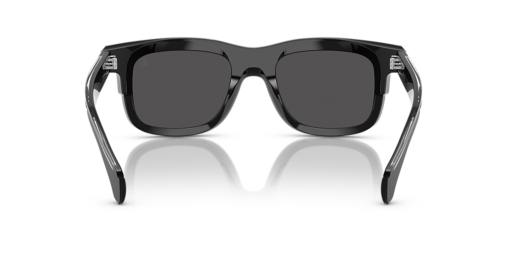 MONCLER 長方形フレムサンクラス ME8002 50028V Moncler ME8005 Futuro S (51 - 20) with Grey lenses and Black