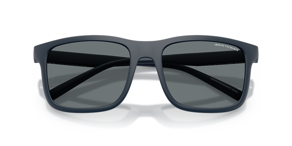 Armani Exchange AX4145S XXL (57 - 19) with Blue lenses and Blue
