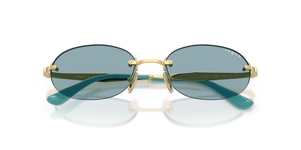 VOGUE EYEWEAR VO4342S Gold - Women Sunglasses, Blue Lens