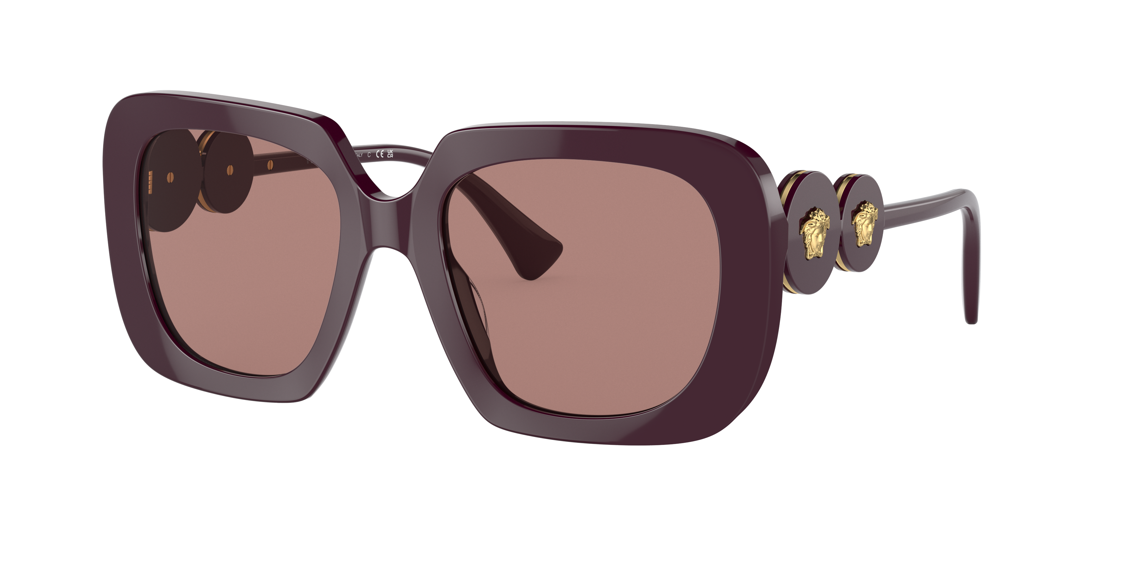 Versace VE4434 L (54 - 20) with Brown lenses and Red frame