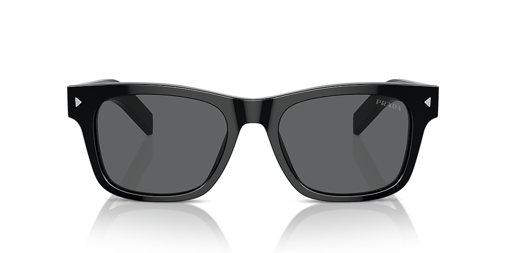 PRADA PR A17S Black - Men Luxury Sunglasses, Dark Grey Lens