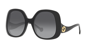 グッチ　GUCCI サングラスGG0225S 63□17 130 GGマーク Gucci GG0225S XL (63 - 17) with Grey lenses and Gold frame