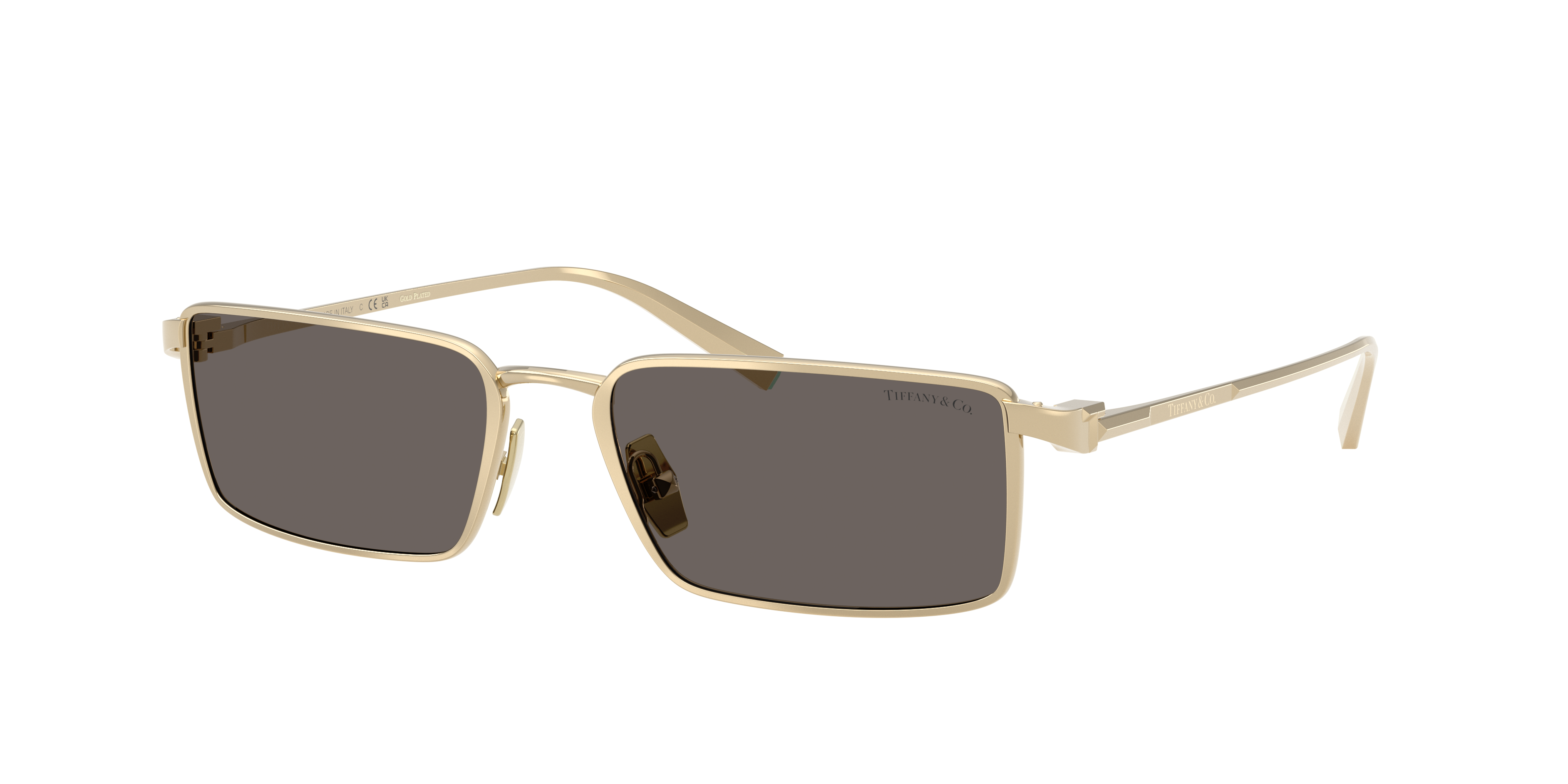 Tiffany & Co. Unisex Sunglass TF3121KB -  Frame color: Pale Gold Plated, Lens color: Dark Grey