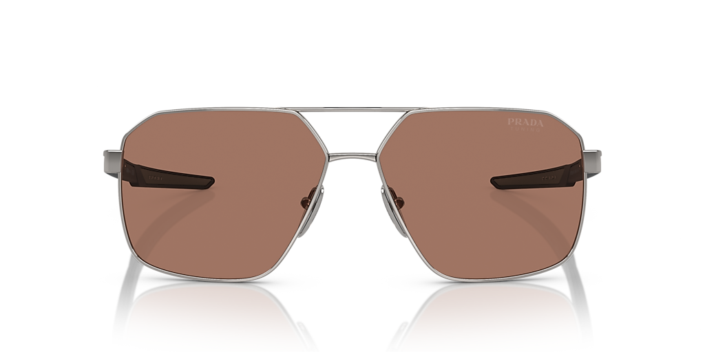 Prada Linea Rossa PS 55WS XL (60 - 14) with Brown lenses and Grey