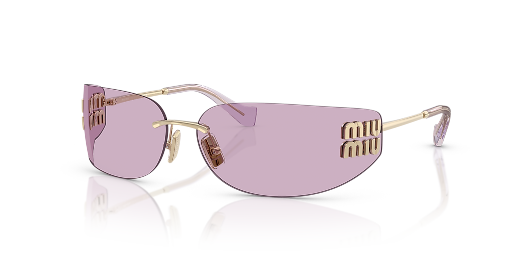 Miu Miu MU A51S M (75 - 14) with Pink lenses and Gold frame