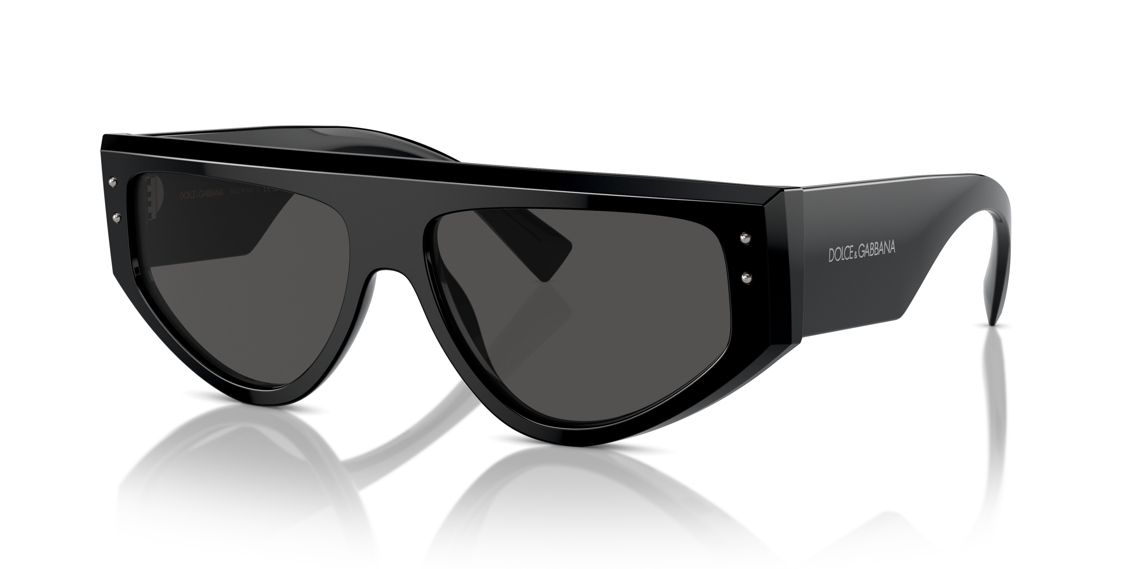 DOLCE＆GABBANA D&G イール レザー　size 46 NAVY Dolce&Gabbana DG4461 L (57 - 15) with Grey lenses and Black frame