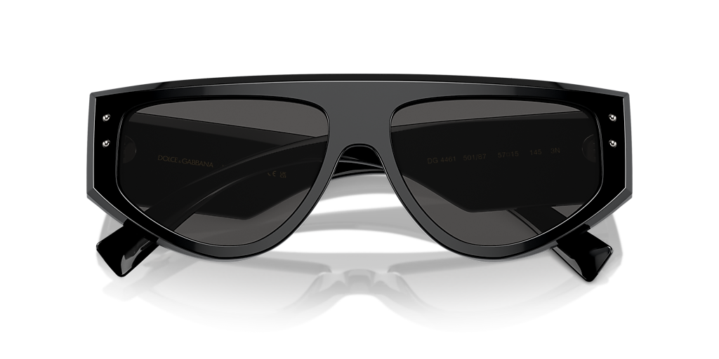Dolce&Gabbana DG4461 L (57 - 15) with Grey lenses and Black frame