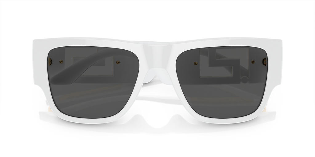 VERSACE VE4403 White - Men Luxury Sunglasses, Dark Grey Lens