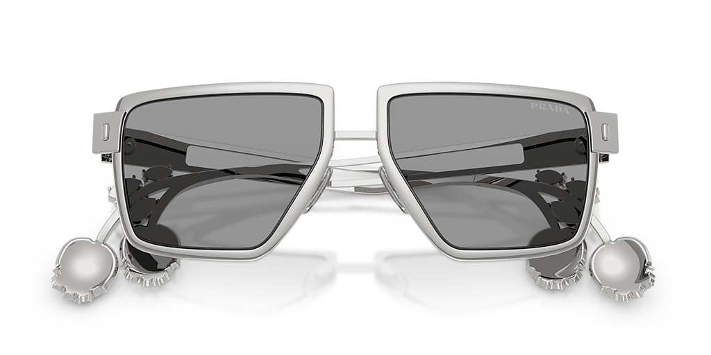 Prada PR D56S L (55 - 17) with Grey lenses and Silver frame