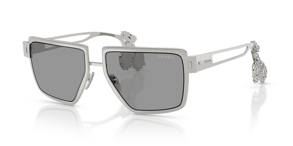 Prada PR D56S L (55 - 17) with Grey lenses and Silver frame