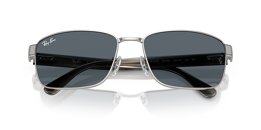 週末セール！RayBan レイバン RB3750 Ray-Ban RB3750 XXL (62 - 18) with Blue lenses and Grey frame