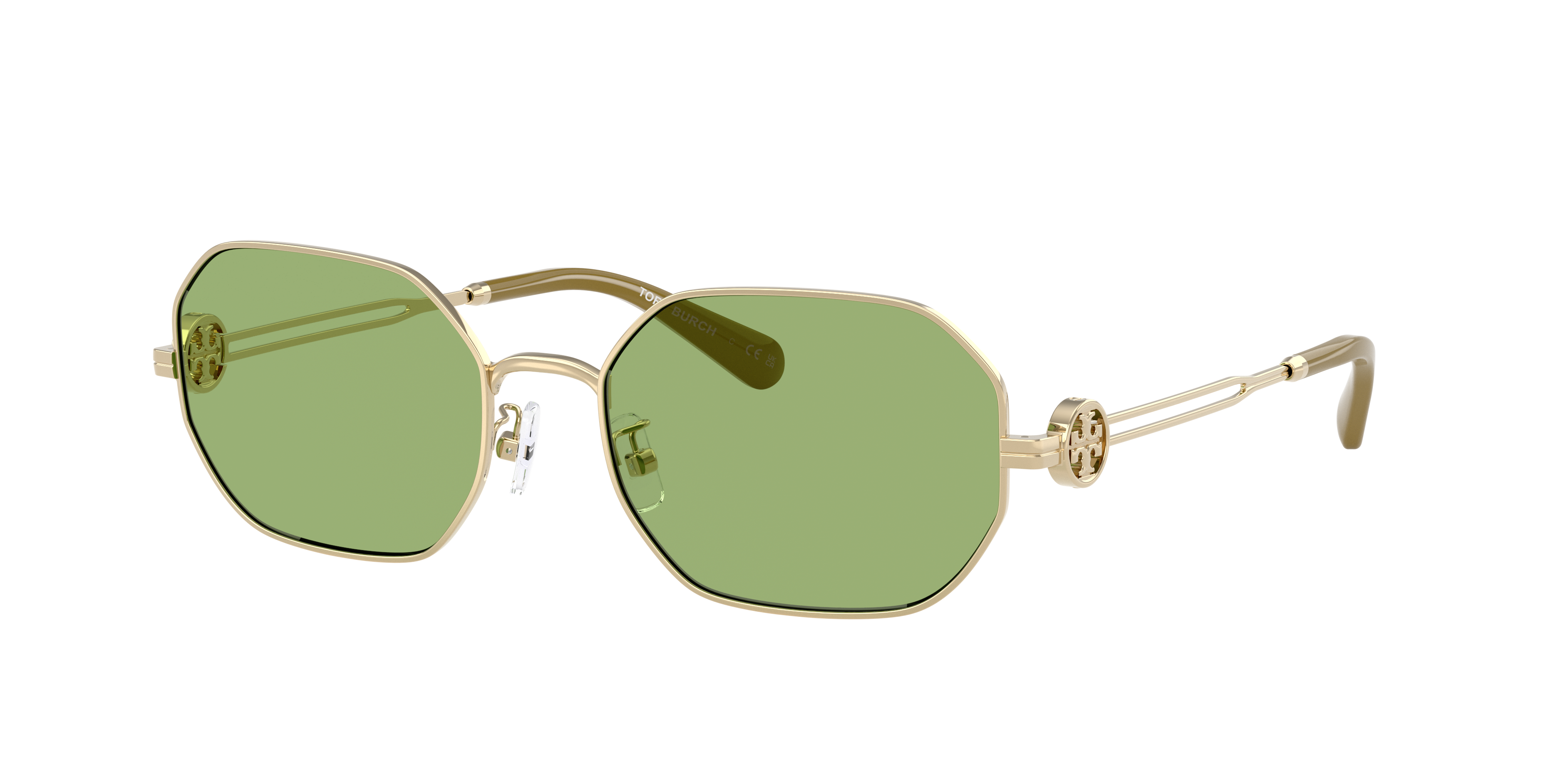 Tory Burch TY6113 XL (55 - 18) with Green lenses and Gold frame