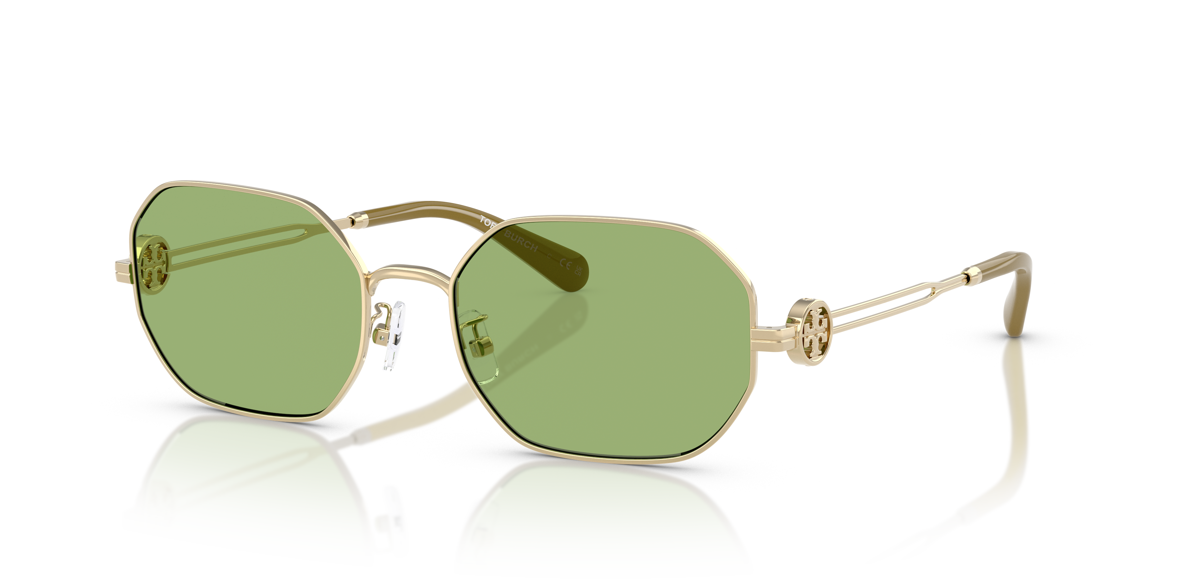 Tory Burch TY6113 XL (55 - 18) with Green lenses and Gold frame