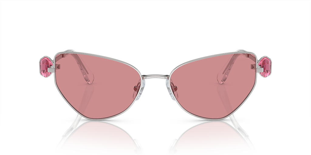B5003【SWAROVSKI】バタフライ ロザリン Swarovski SK7003 M (57 - 18) with Pink lenses and Silver