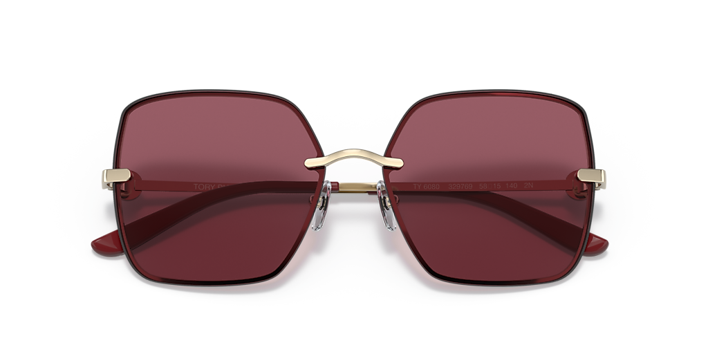 Tory Burch TY6080 L (58 - 15) with Red lenses and Gold frame