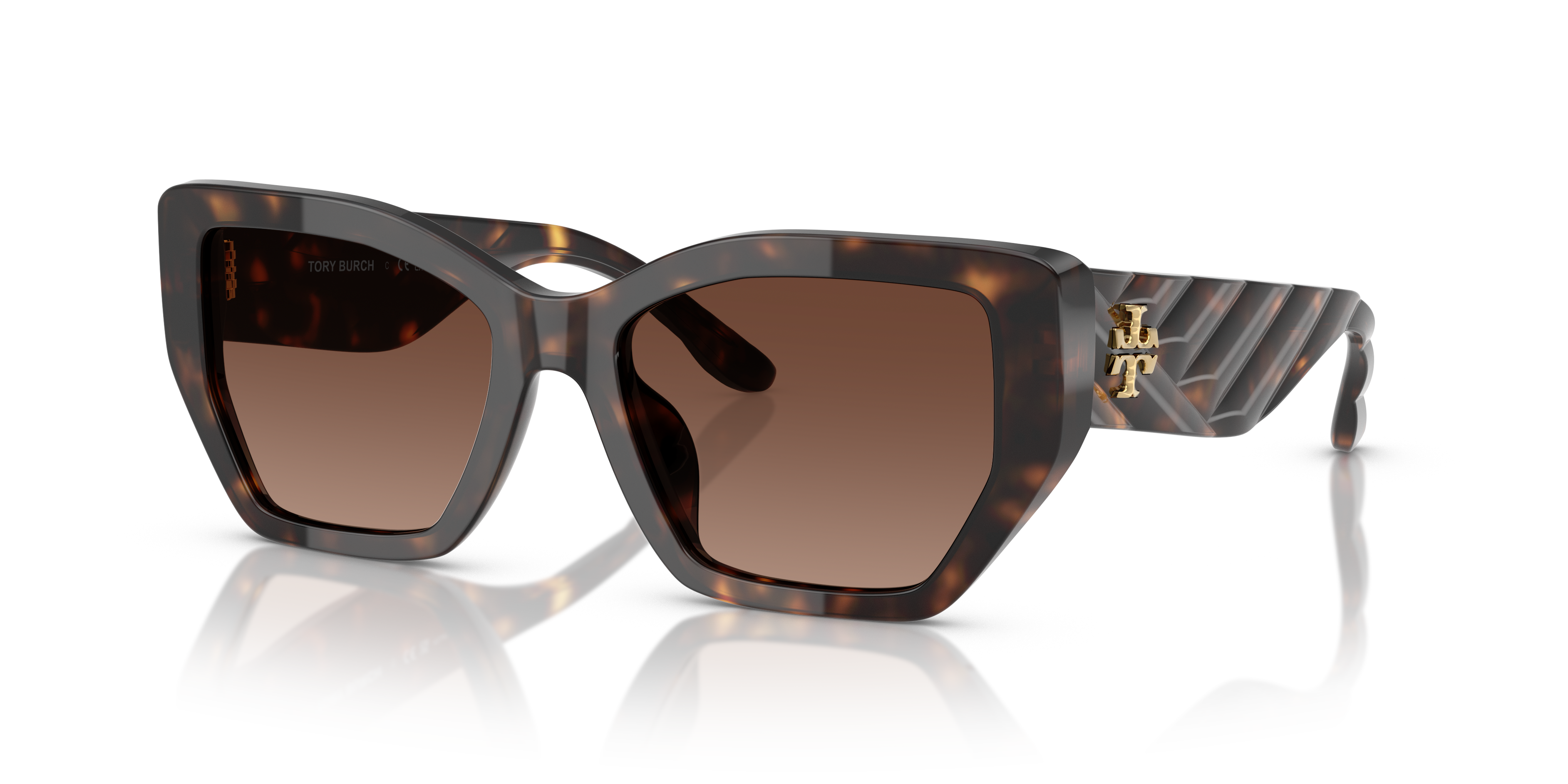 Tory Burch TY7187U M (53 - 18) with Brown lenses and Tortoise