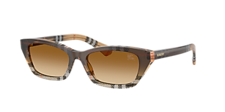 Visit Sunglasses Burberry BE4488 M (52-17) with Brown lenses and Brown frame