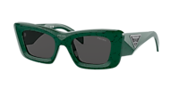 Prada PR 13ZSF XL (52 - 20) with Grey lenses and Black frame