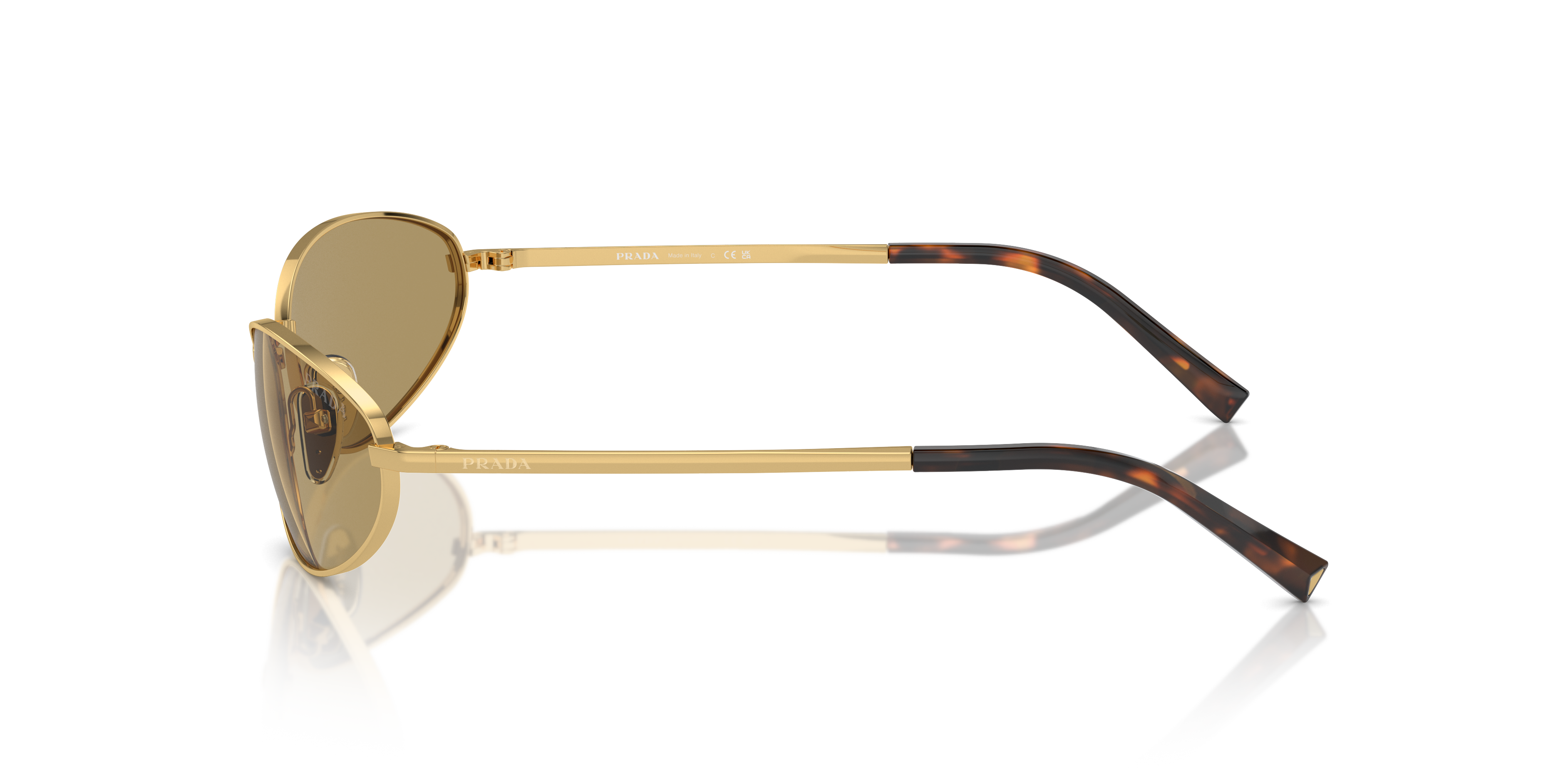 Prada PR A59S L (59 - 19) with Green lenses and Gold frame