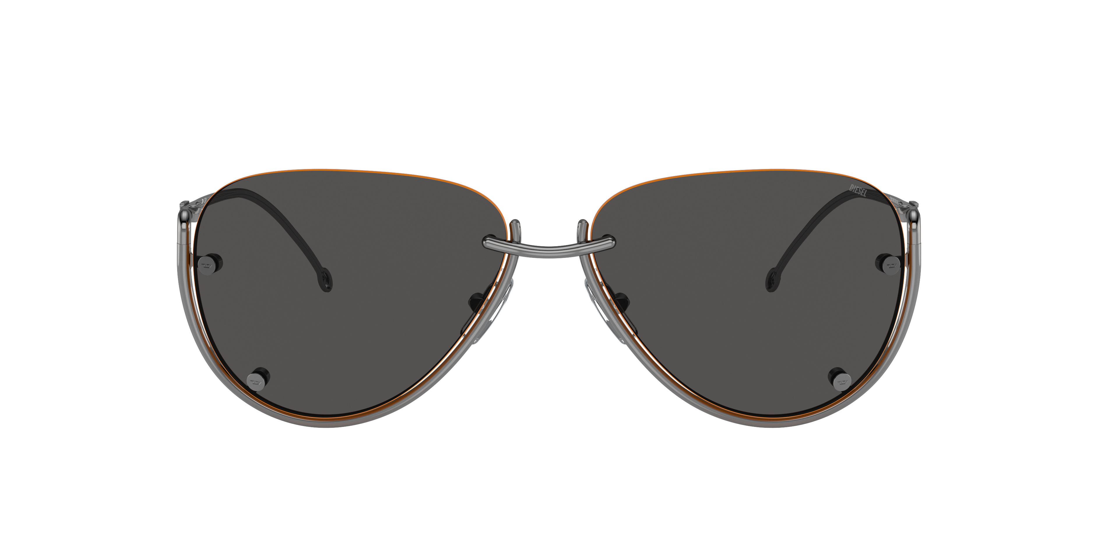 Diesel Unisex Sunglass Dl1003 In Dark Grey