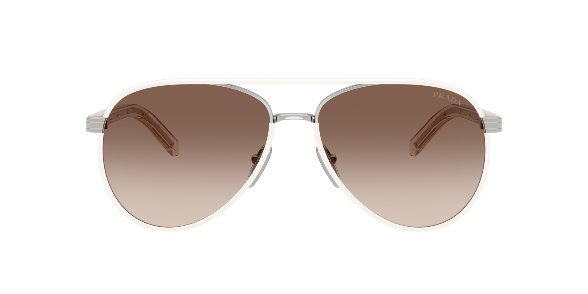 Prada PR B57S M (59 - 15) with Brown lenses and Silver frame 
