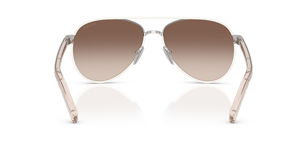 Prada PR B57S M (59 - 15) with Brown lenses and Silver frame  display picture 1