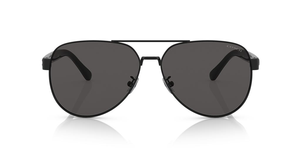 Coach Black Metal Aviator Sunglasses with Gradient Gray Lenses COACH 57mm Gradient Aviator Sunglasses | Nordstrom main image 3