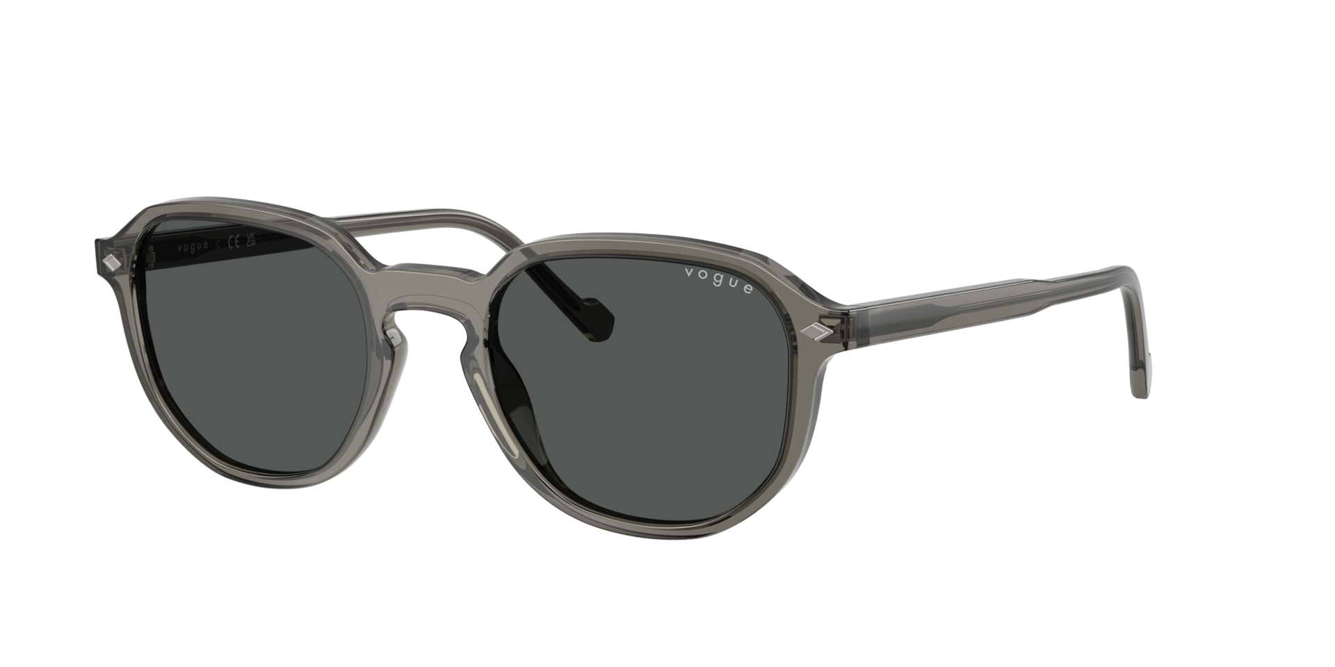 Vogue Eyewear Man Sunglass VO5707S -  Frame color: Transparent Dark Grey, Lens color: Dark Grey