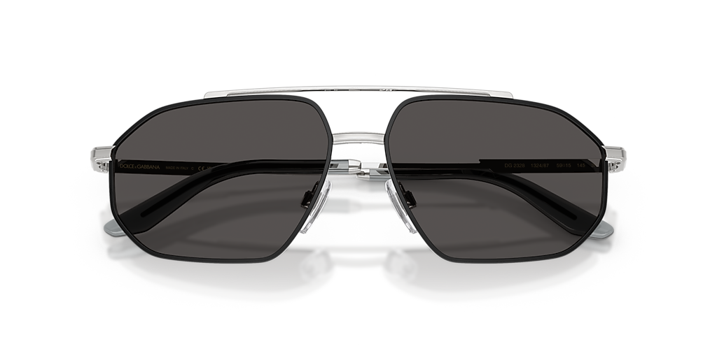 Dolce&Gabbana DG2328 XL (59 - 15) with Grey lenses and Silver