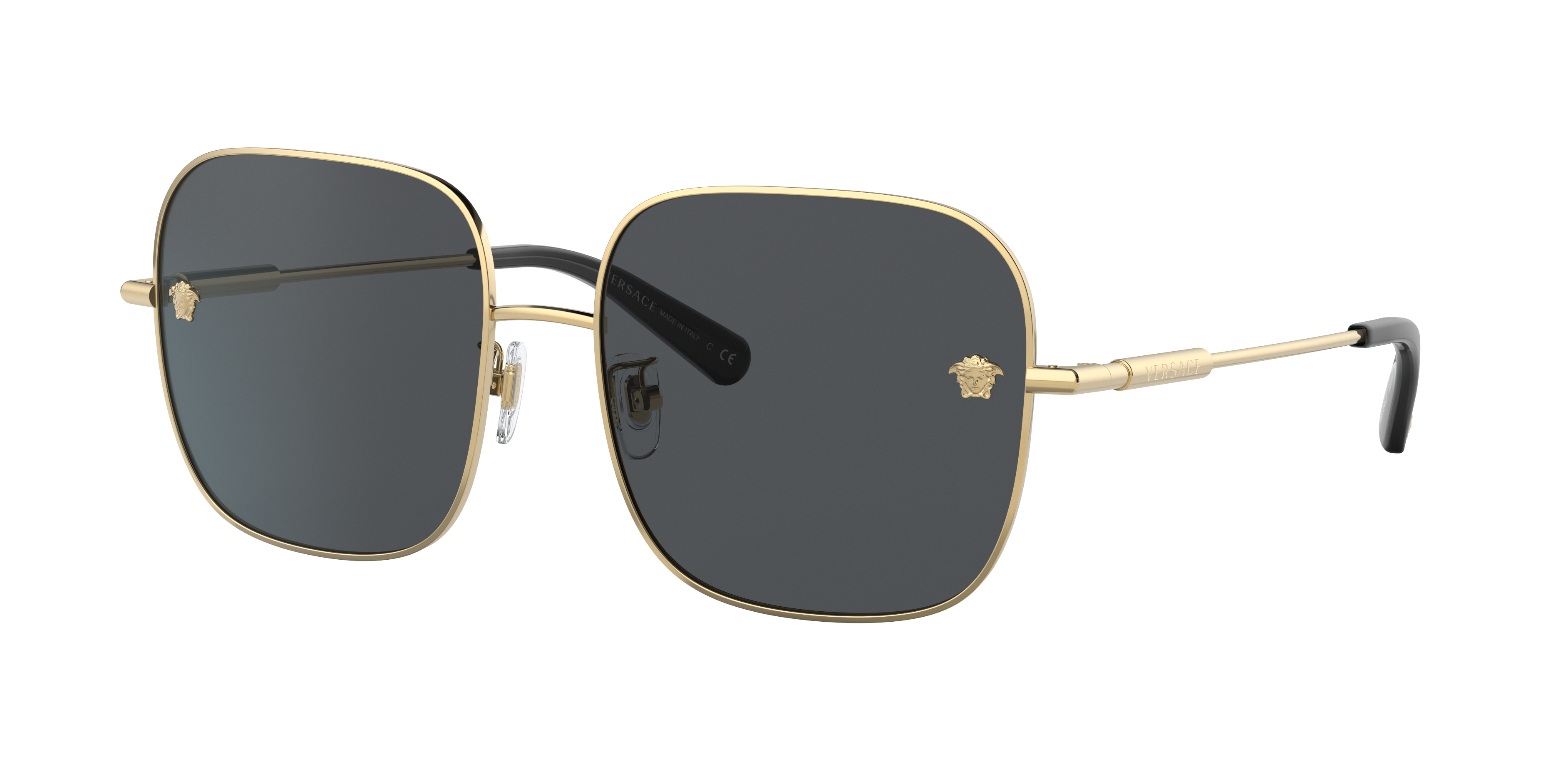 Versace Woman Sunglass VE2246D -  Frame color: Gold, Lens color: Dark Grey