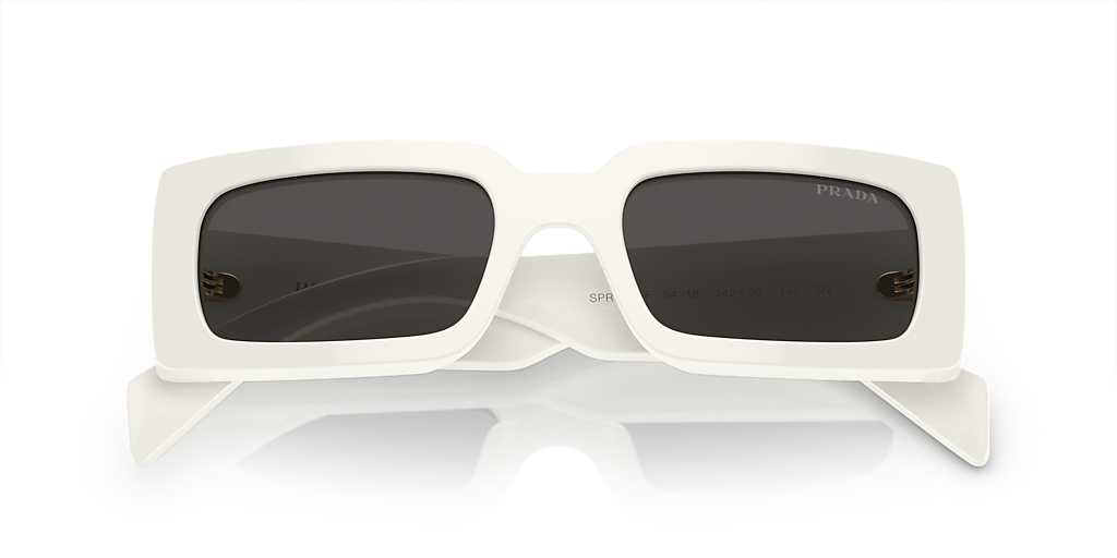 Prada PR A07SF S (54 - 18) with Grey lenses and White frame