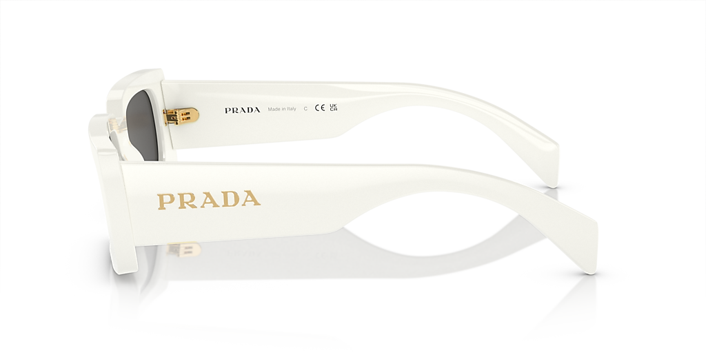 Prada PR A07SF S (54 - 18) with Grey lenses and White frame