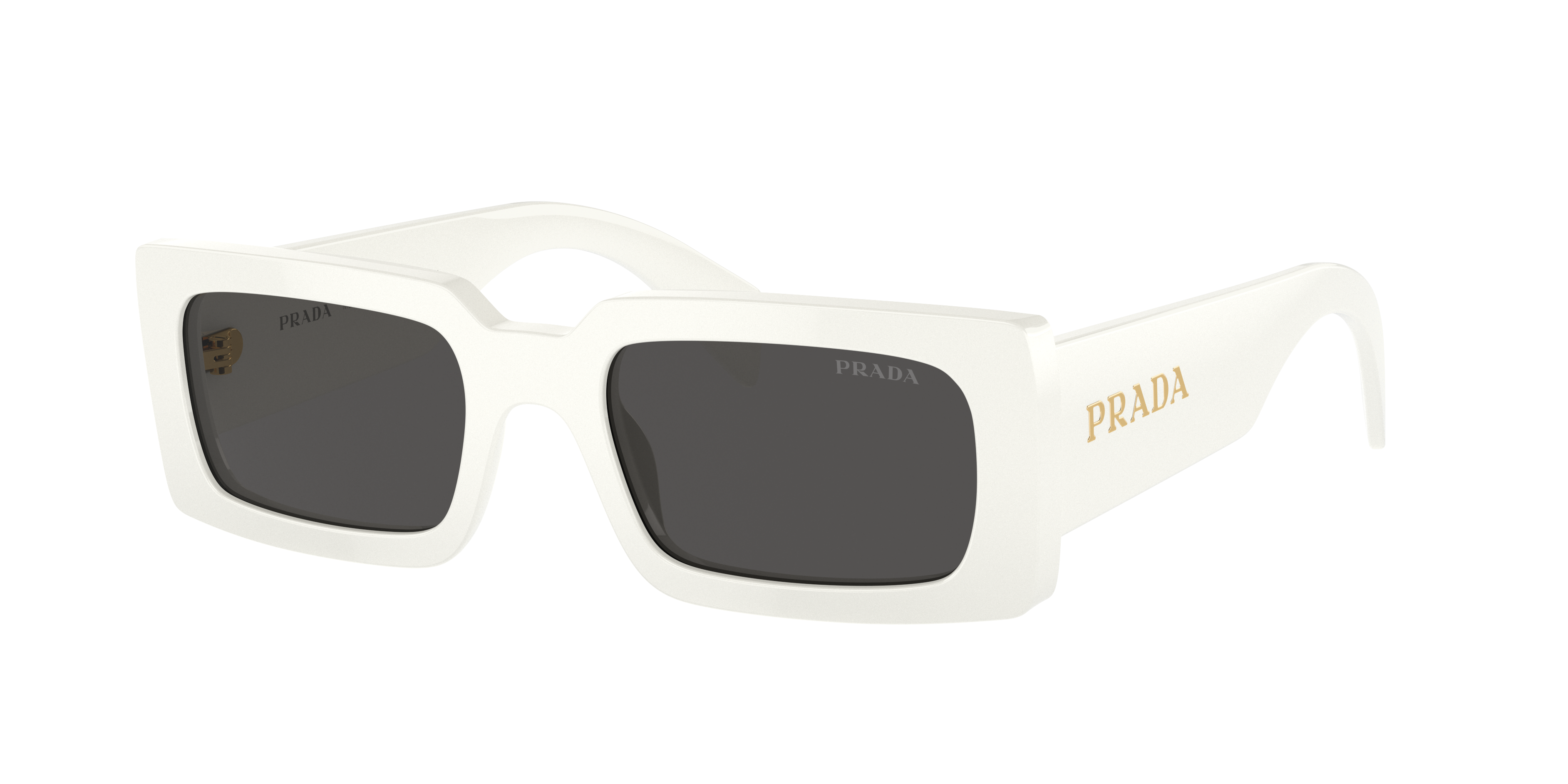 Prada PR A07SF S (54 - 18) with Grey lenses and White frame