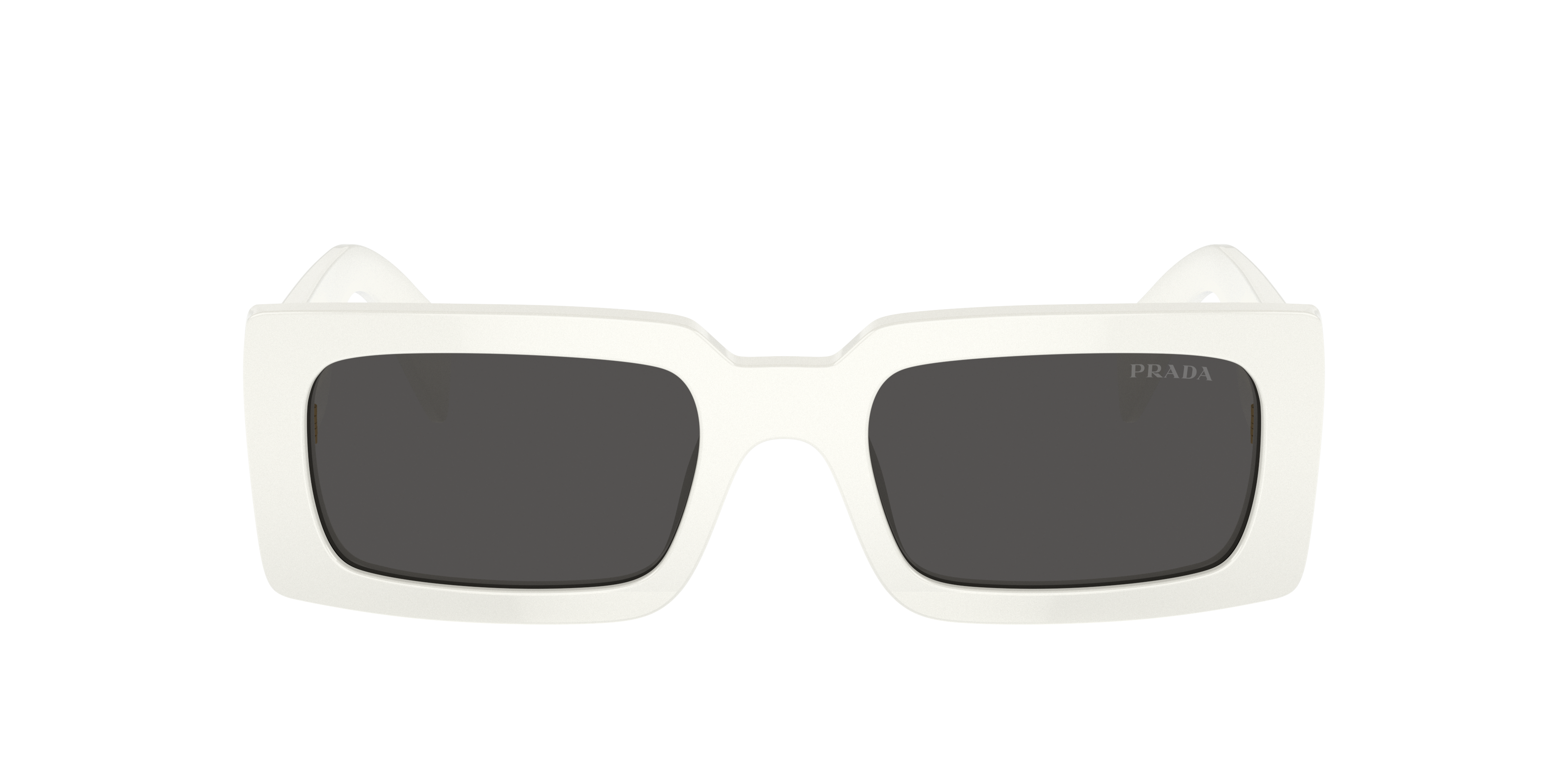 Prada PR A07SF S (54 - 18) with Grey lenses and White frame