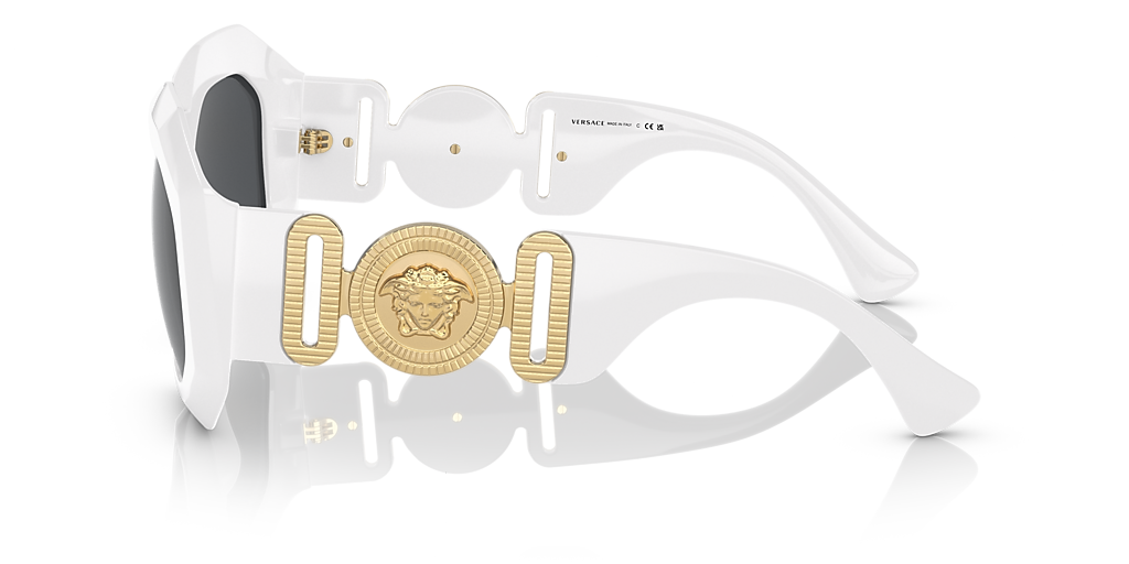Versace VE4424U L (56 - 18) with Grey lenses and White frame  display picture 1